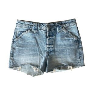 All Saints Idaho Mid-Rise Denim Shorts